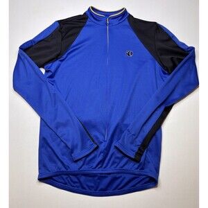 Pearl Izumi Cycling Bike Jersey Size Medium, Blue, Long Sleeve, Polyester
